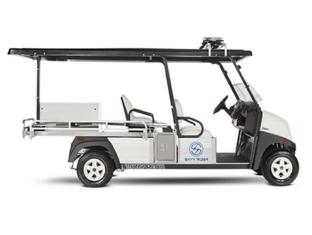 Trust the best electric vehicles company in India for environmentally friendly transport with our state-of-the-art electric ambulance golf cart.