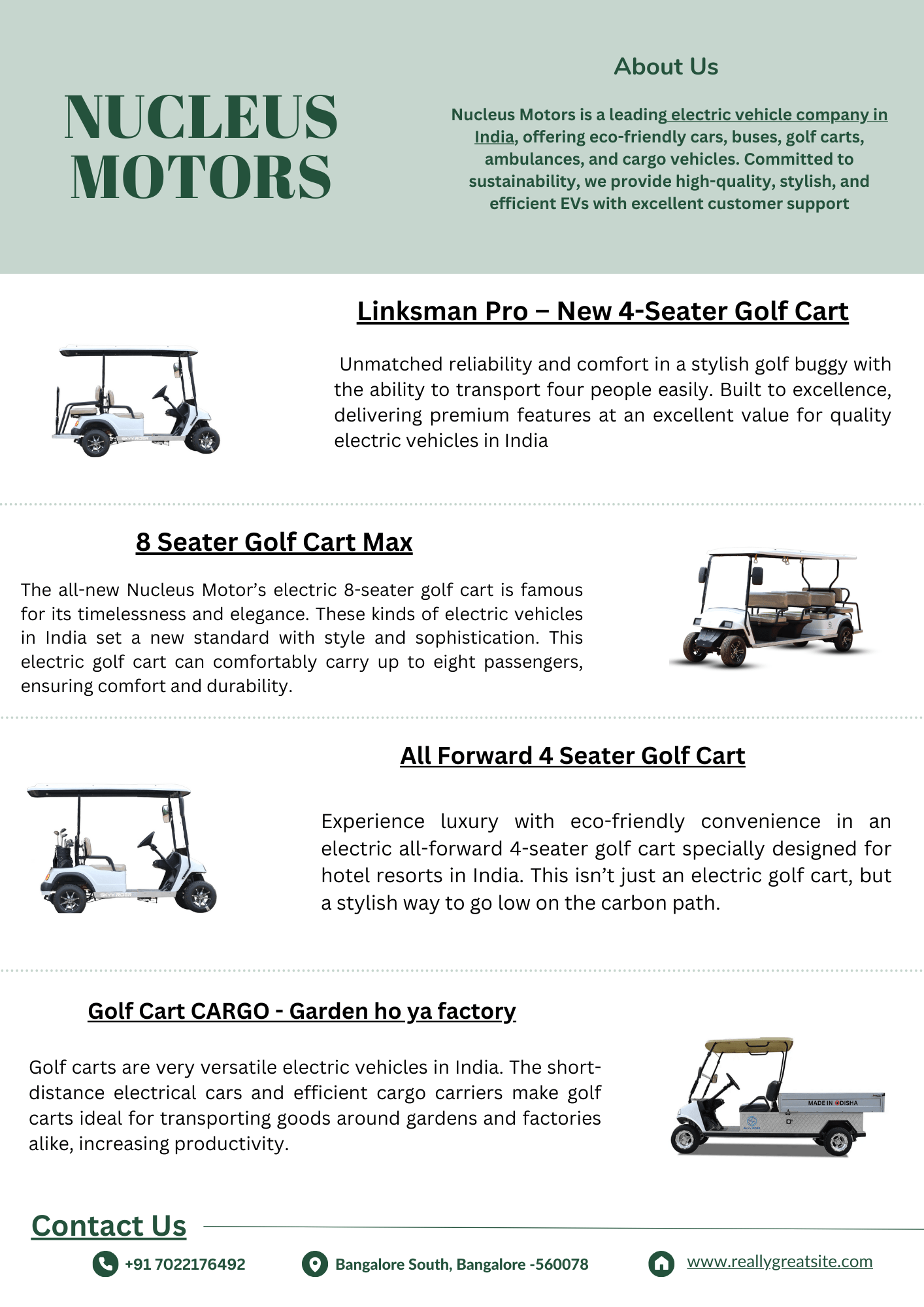 Nucleus Motors Offers Top Products